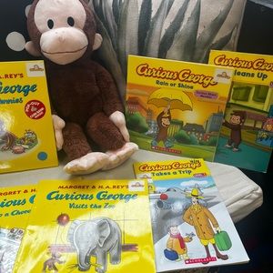 Curious George Plush and books